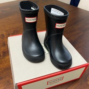 Black Hunter Kids First Classic Rain Boot Toddler